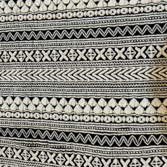 Title Nine Black and White Long Sleeve Quarter Zip Wool Blend Pullover Top Large - Picture 12 of 12